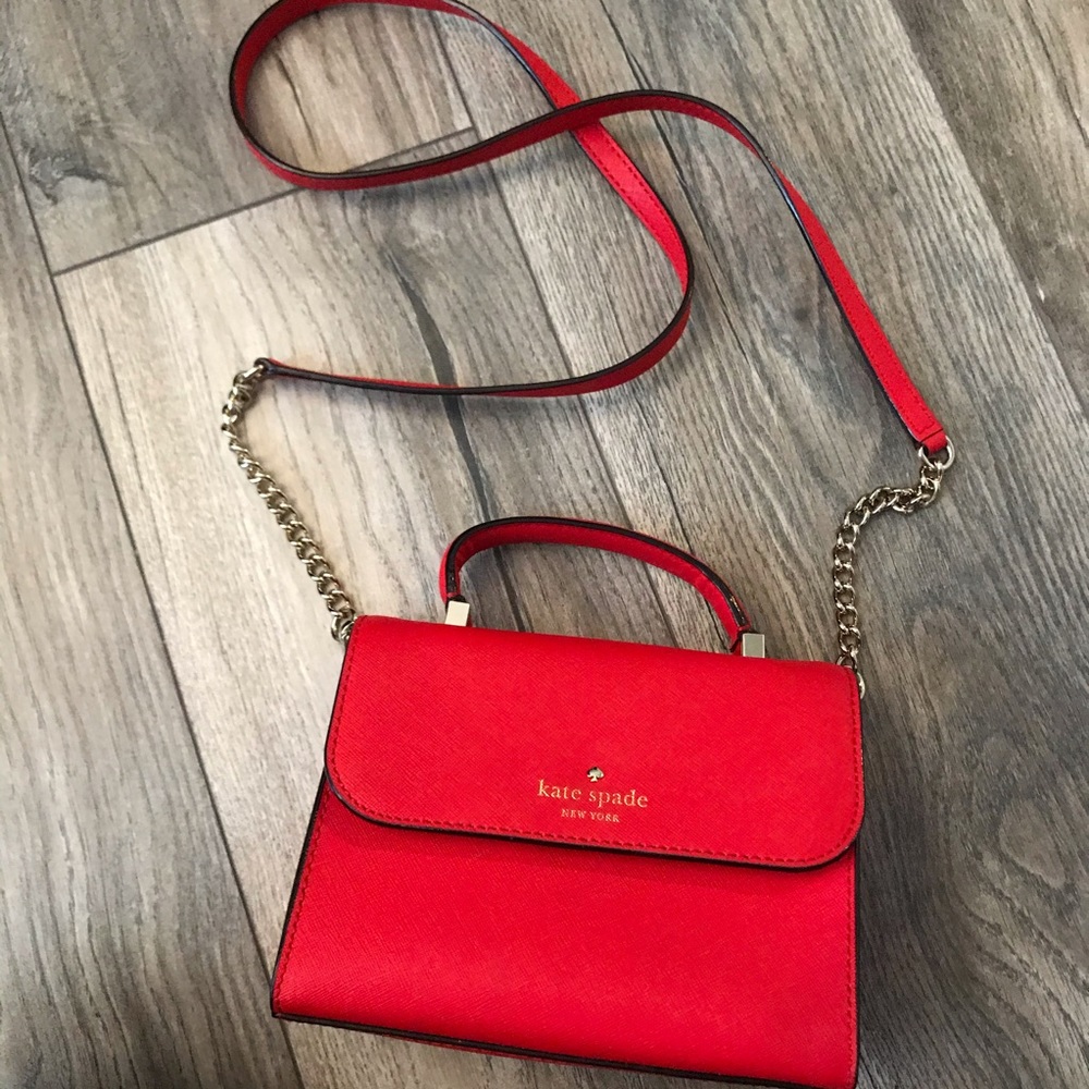 Leather “Mini Nora” cross body Kate Spade bag